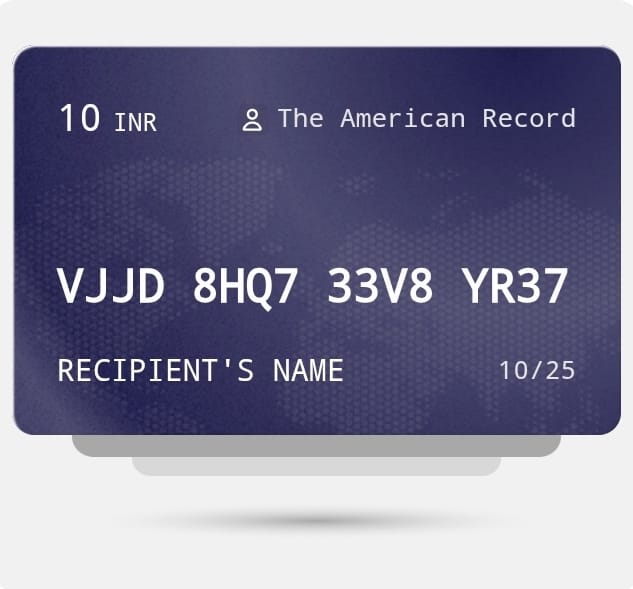 The American Record Gift Card