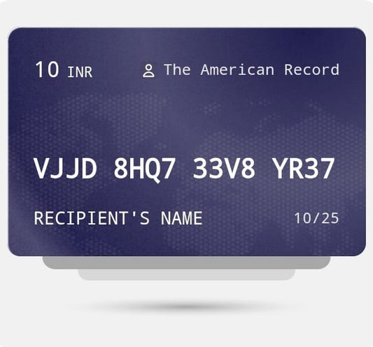 The American Record Gift Card